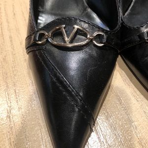 Black Valentino kitten heels